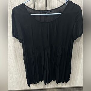 Brandy Melville Black Baby Doll Women's Top